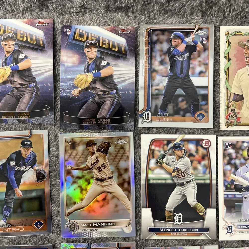 Detroit Tigers Baseball 37 Card Lot -‎ Stars, Rookies, Inserts, Parallels